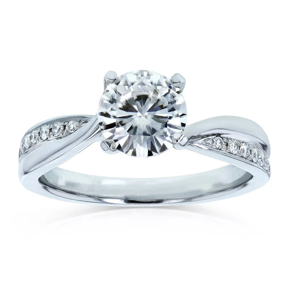 1 Carat Hourglass Ring - Multiple Center Options