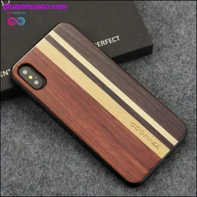 100% Real Wood Luxury Protective Case For iPhone X