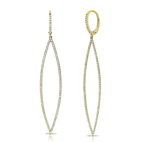 14K GOLD DIAMOND ALICE EARRINGS