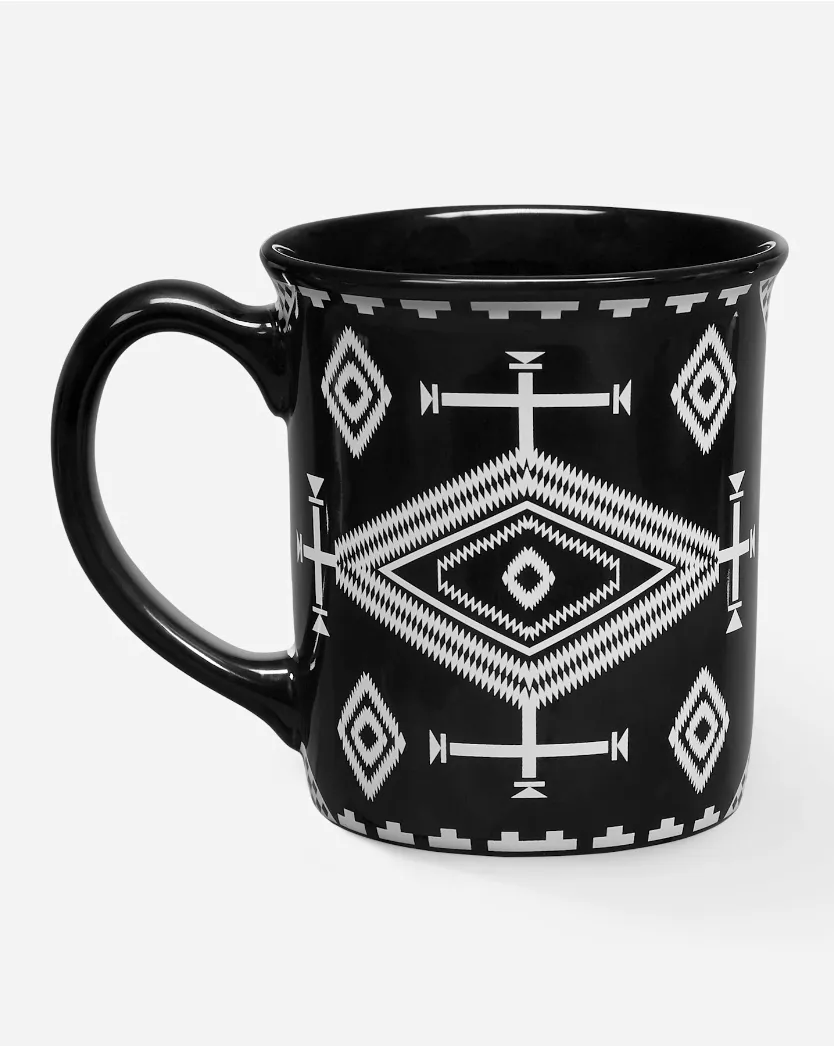 18 oz Ceramic Mug - 4pac<br>Los Ojos Black