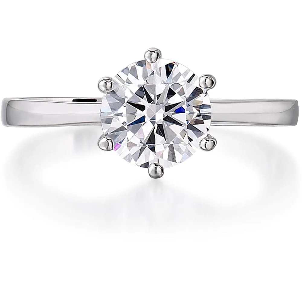 2 ct. Tulip Solitaire Ring