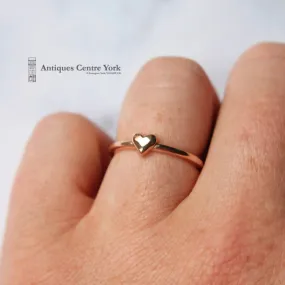 9ct Rose Gold Heart Ring