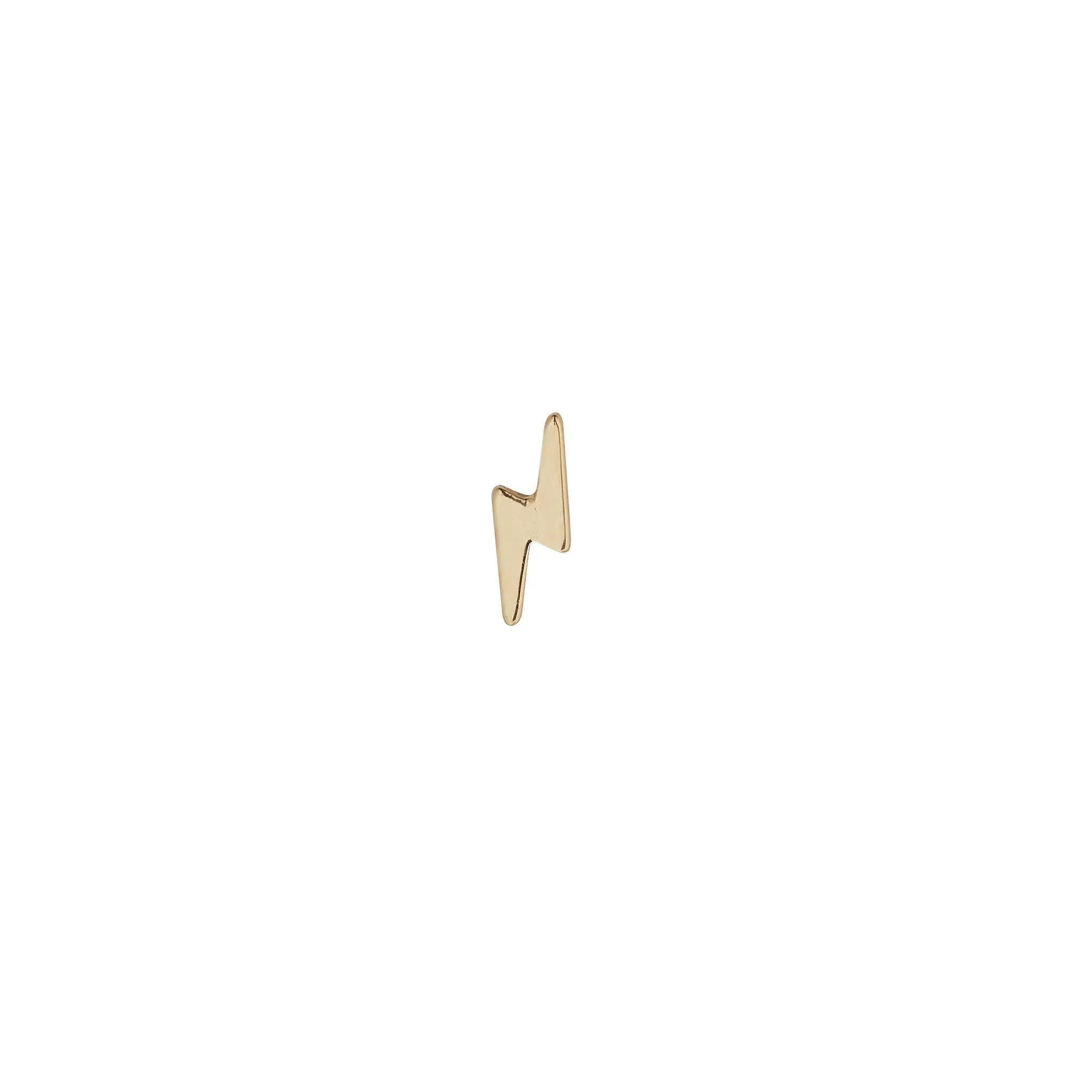 9kt Gold Lightning Bolt Stud Earrings