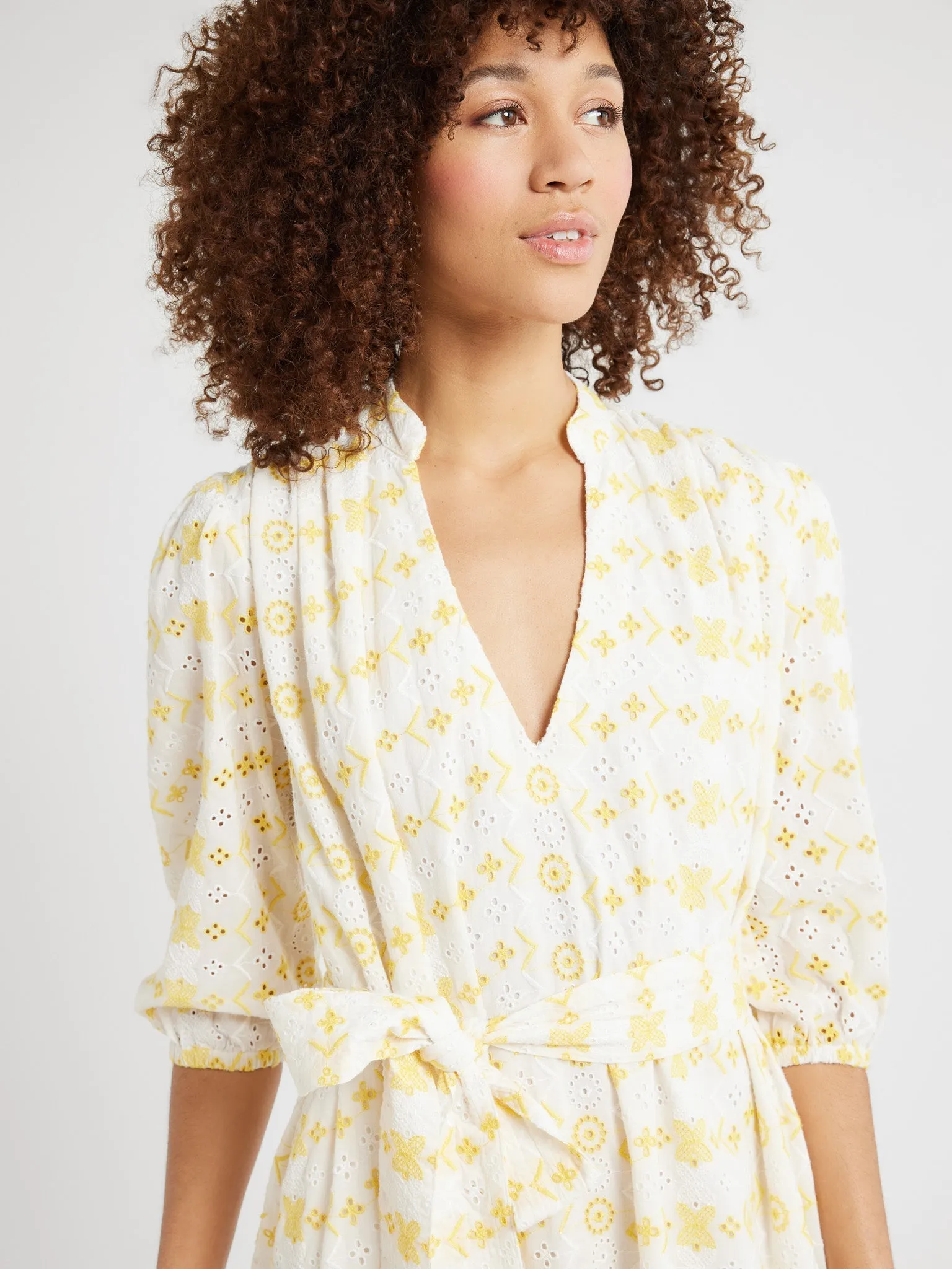 Ada Dress in Sunshine Eyelet