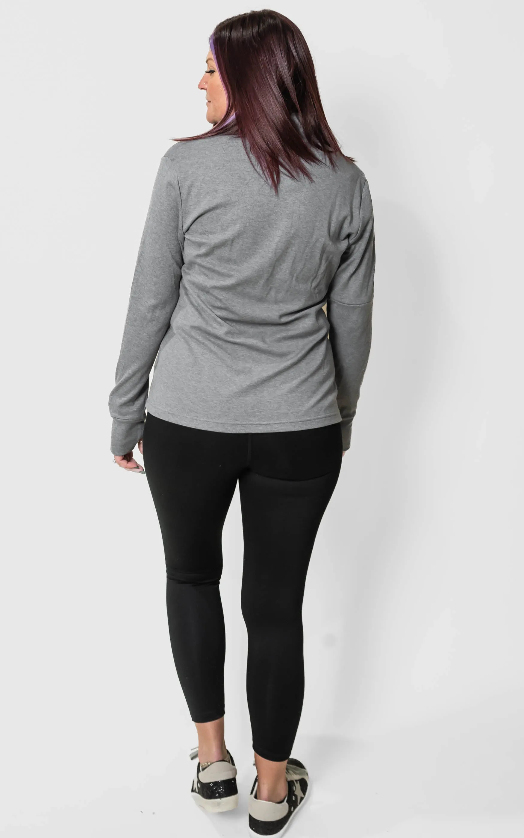 Adidas - Women's 3-Stripes Quarter-Zip Sweatshirt**- Final Sale