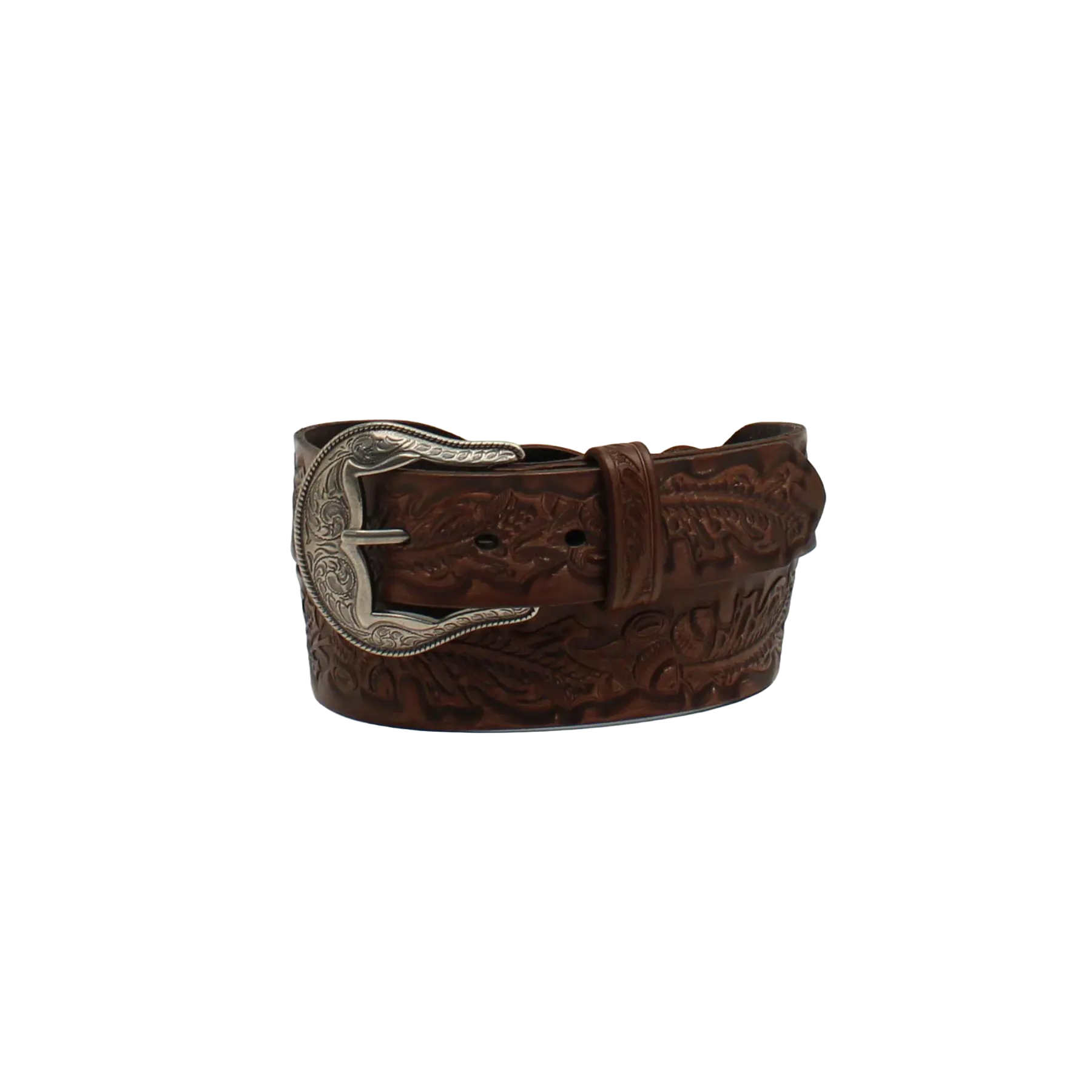 Angel Ranch Ladies Braided Acorn Brown Western Belt D140001202