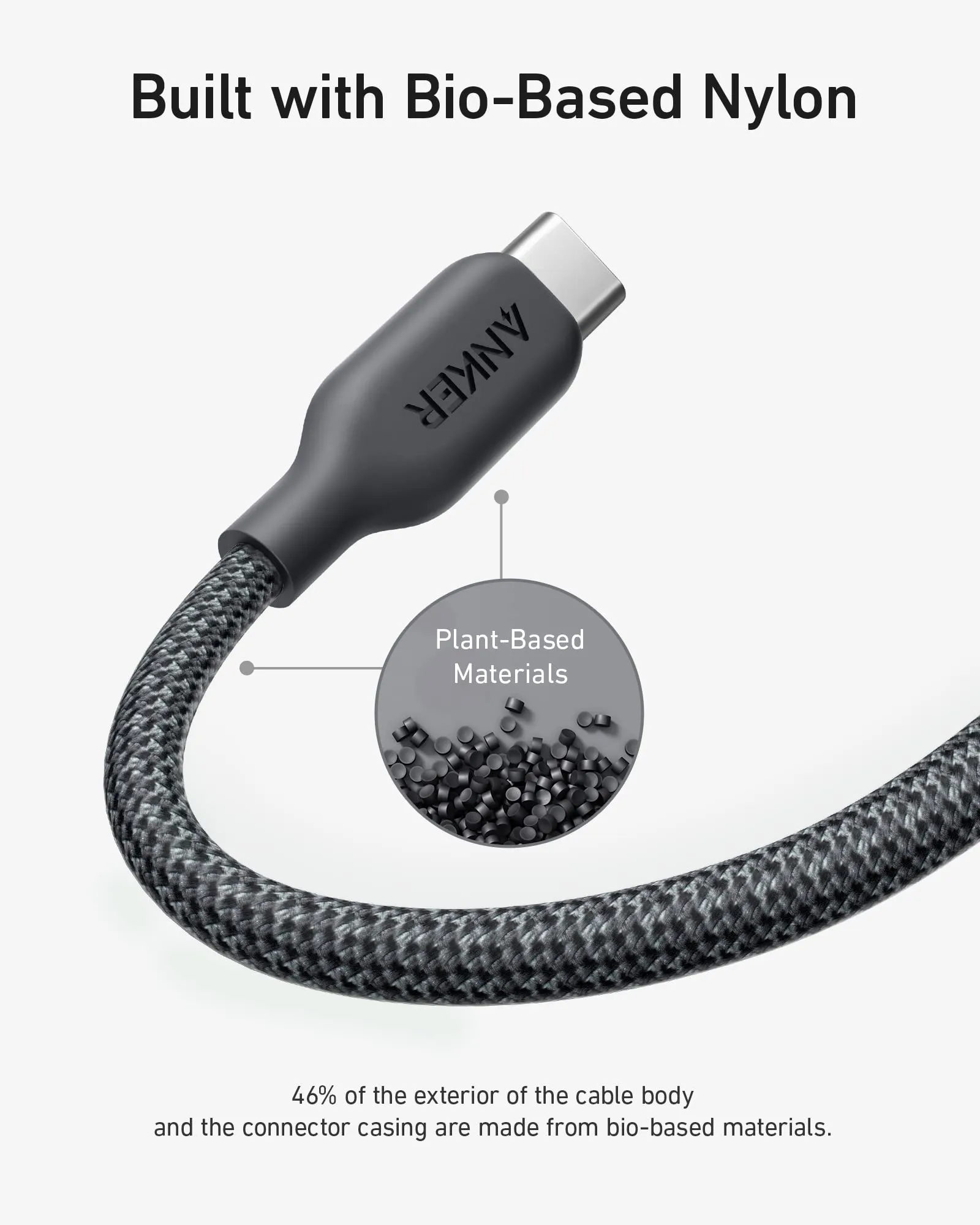 Anker <b>541</b> USB-C to Lightning Cable (Bio-Nylon, 10 ft)