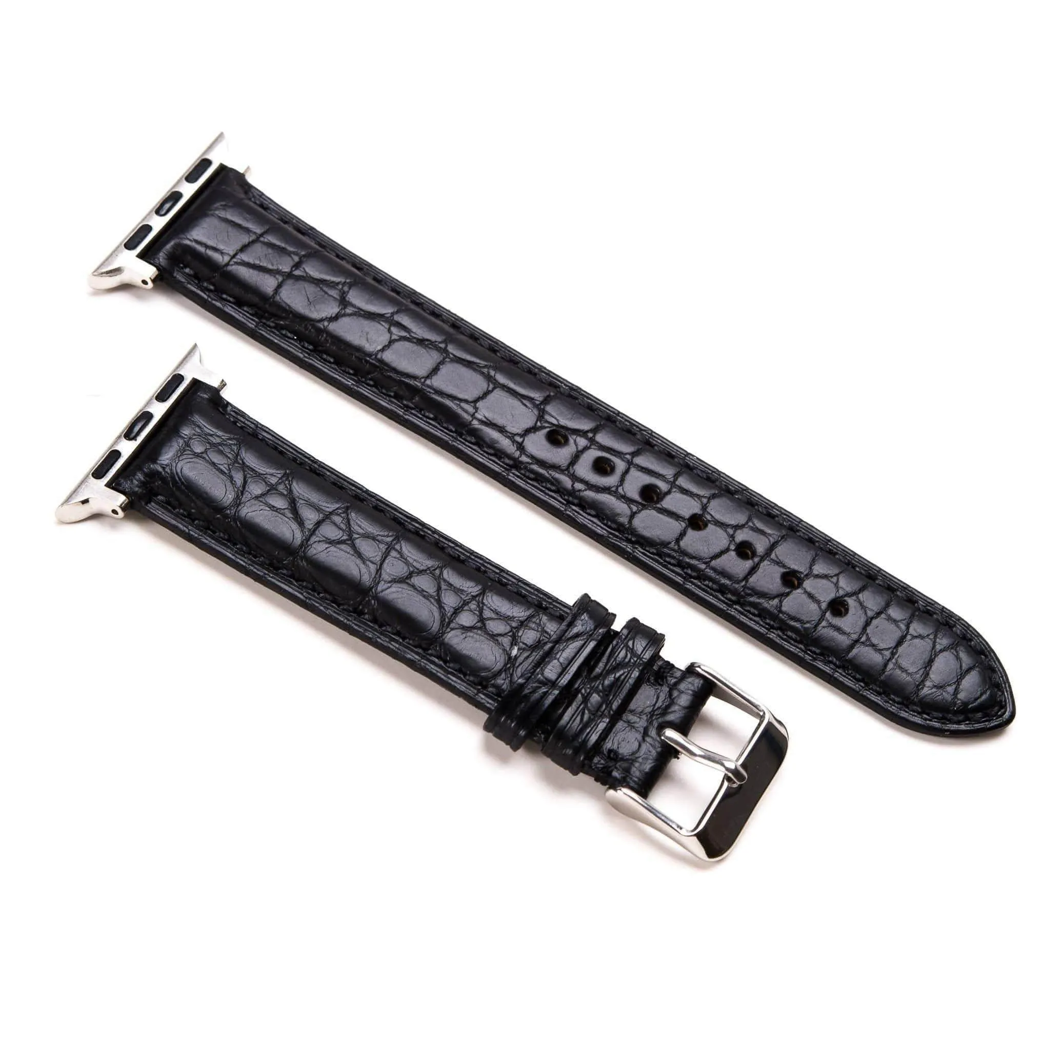 Apple Watch Band - Crocodile Leather (Black)