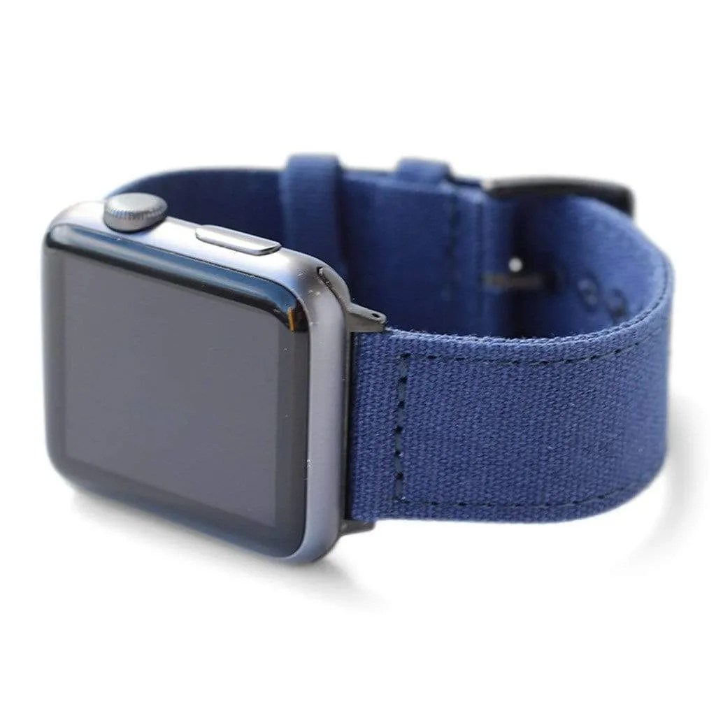 Apple Watch Band - Navy Blue CanvaSoft