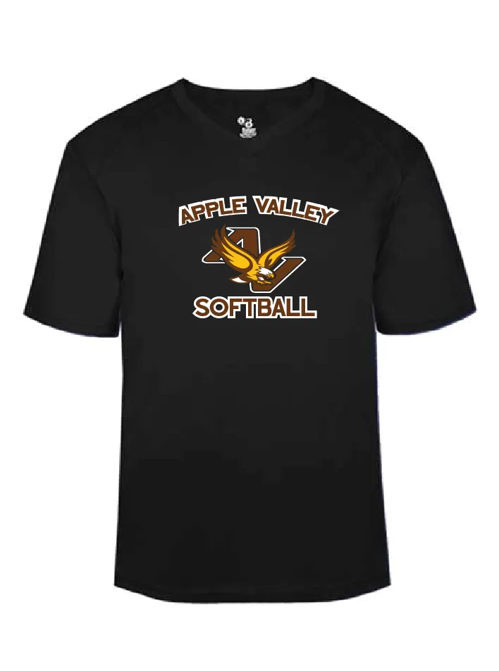 AV Softball - Adult and Youth B-Core V-Neck T-Shirt