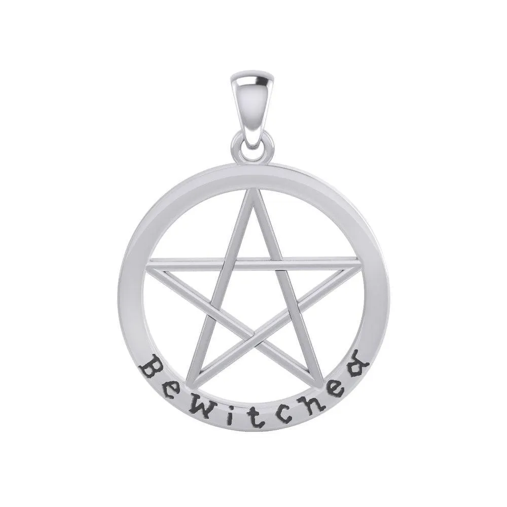 Bewitched Pentagram Silver Pendant TPD4507