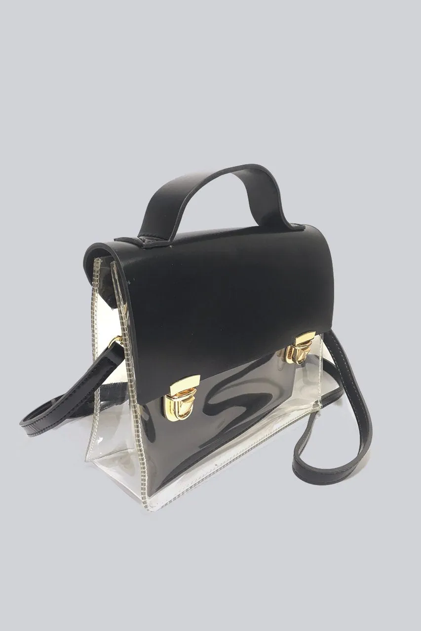 Black Transparent Mini Satchel