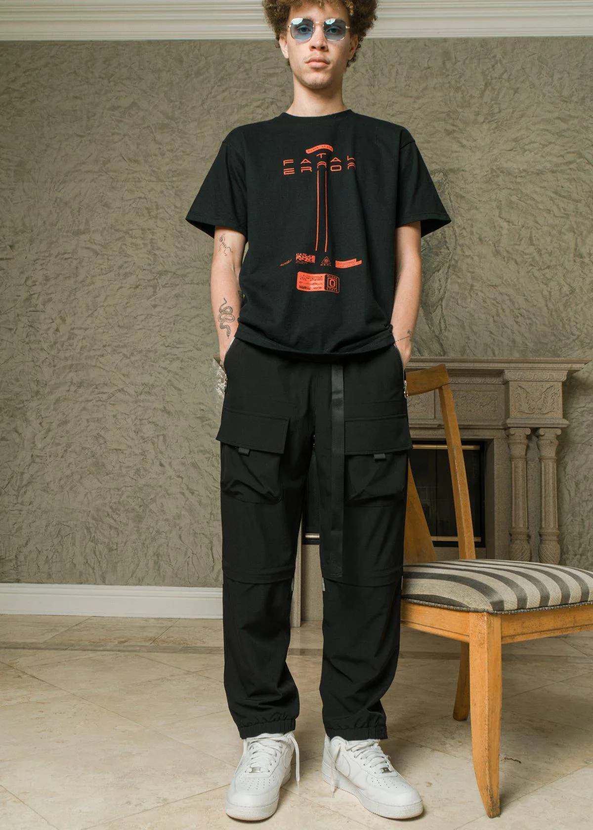 Blank State Men's Fatal Error Tee in Black