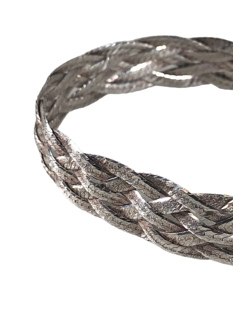 Braided sterling bracelet