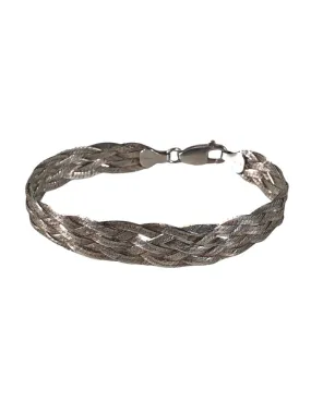 Braided sterling bracelet