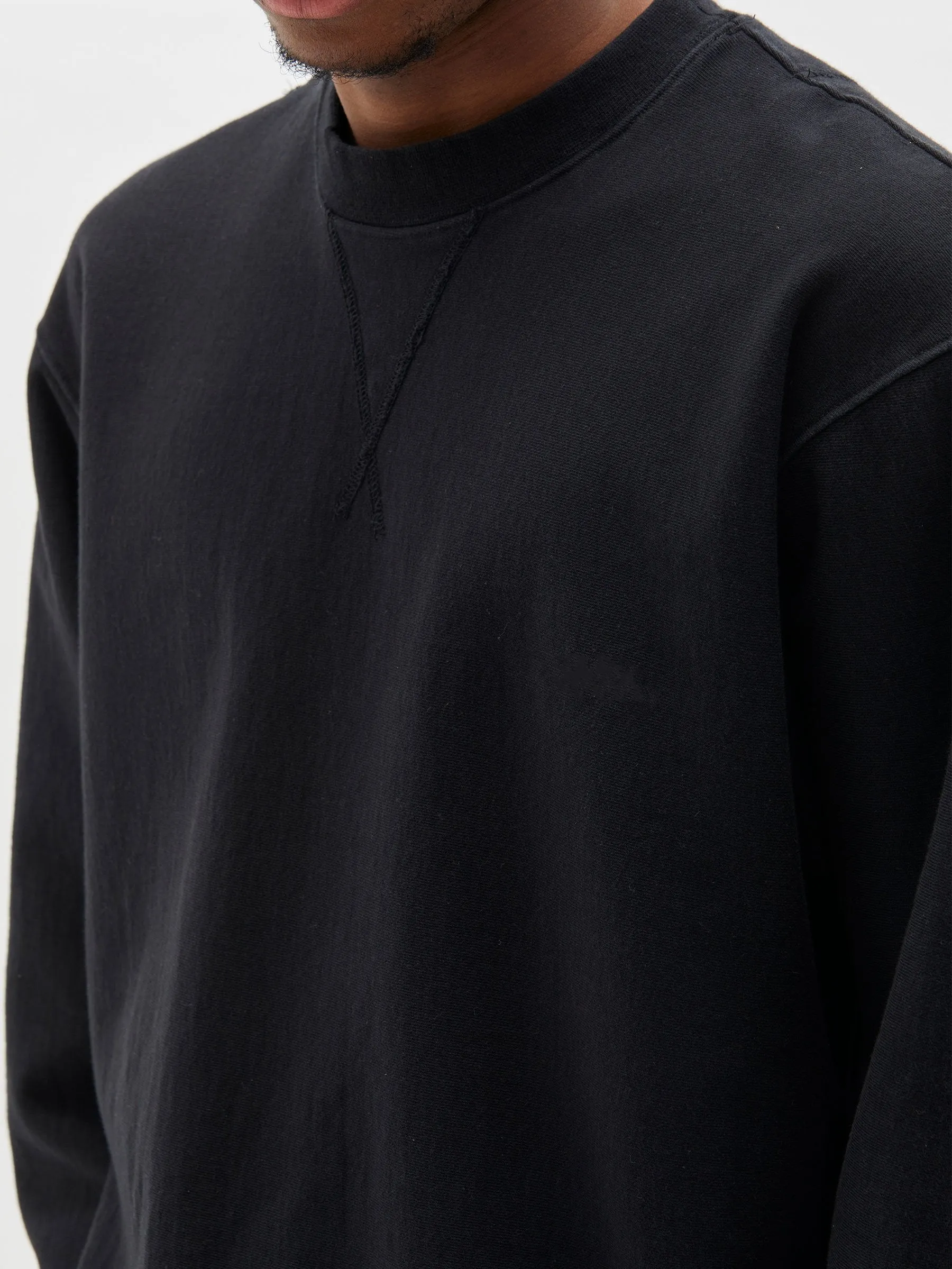 branded elbow patch sweat