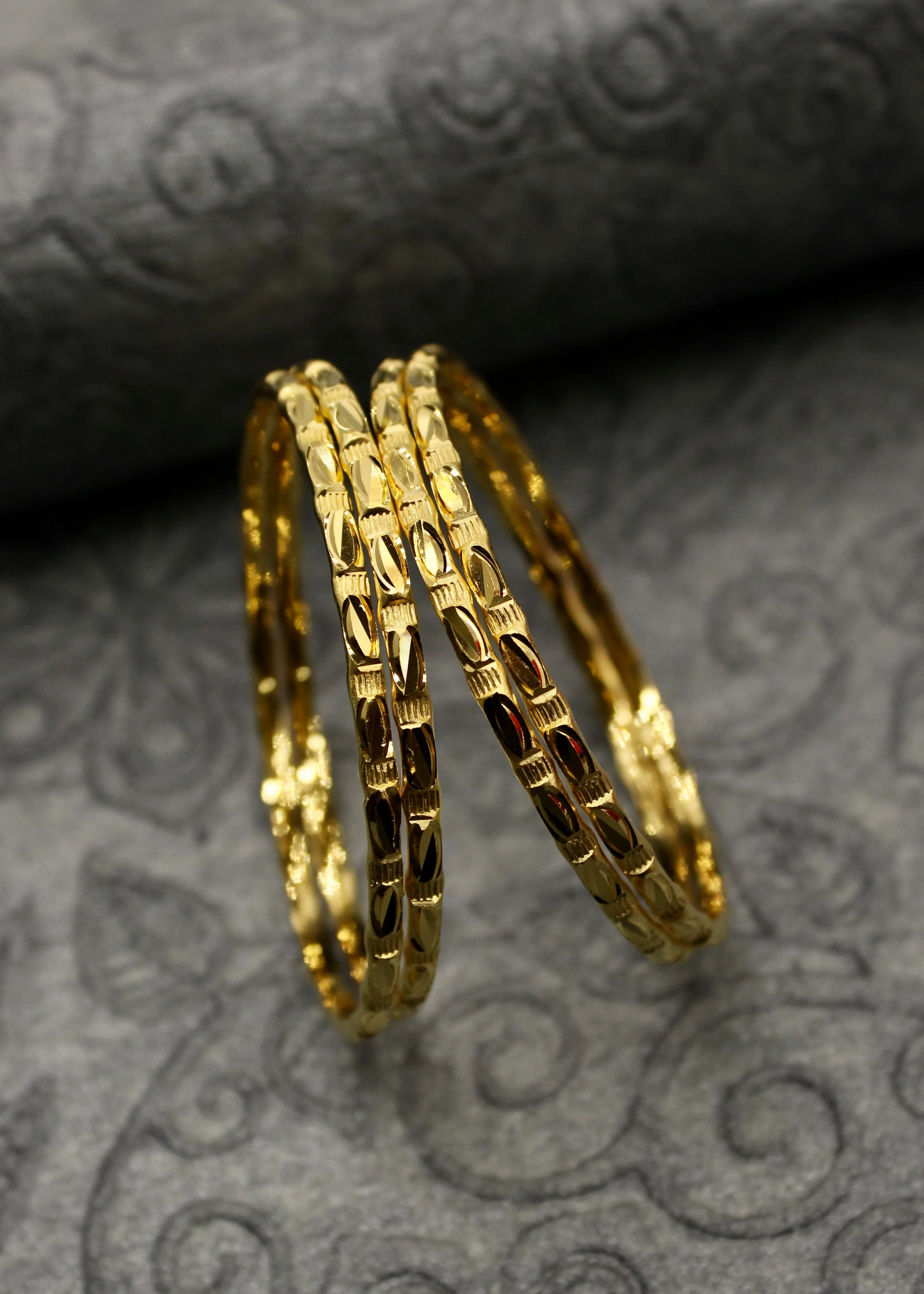 BRIGHT GOLD PLATED BANGLES