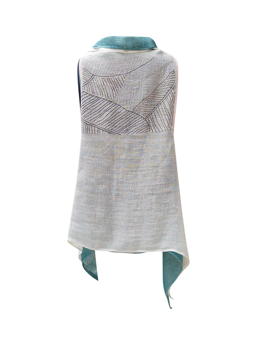 cape infinity duo linen teal cream