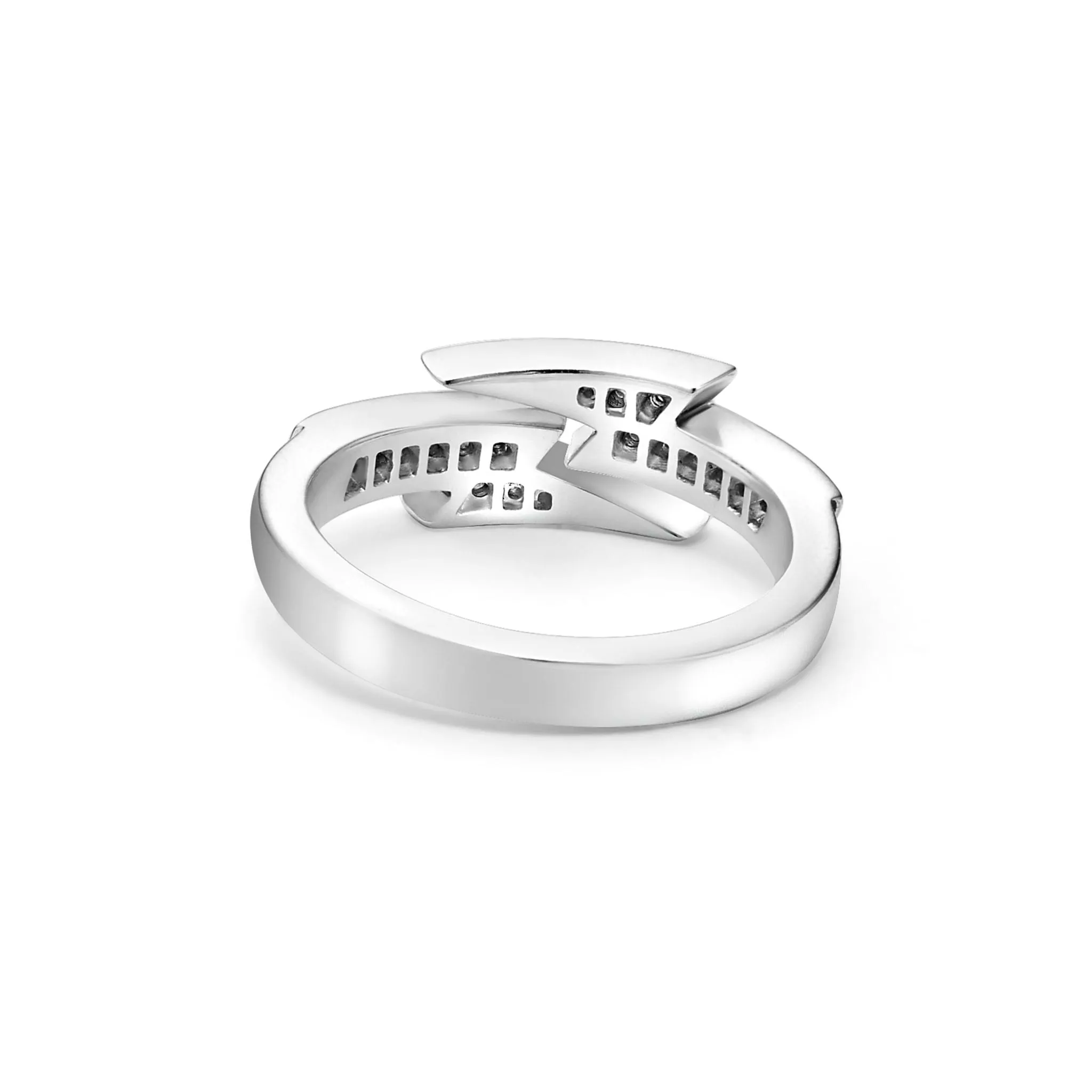 Caviar Spark Lightning Bolt Diamond Ring