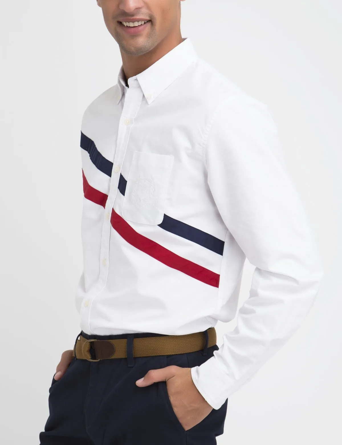 CLASSIC FIT DIAGONAL SHIRT IN OXFORD