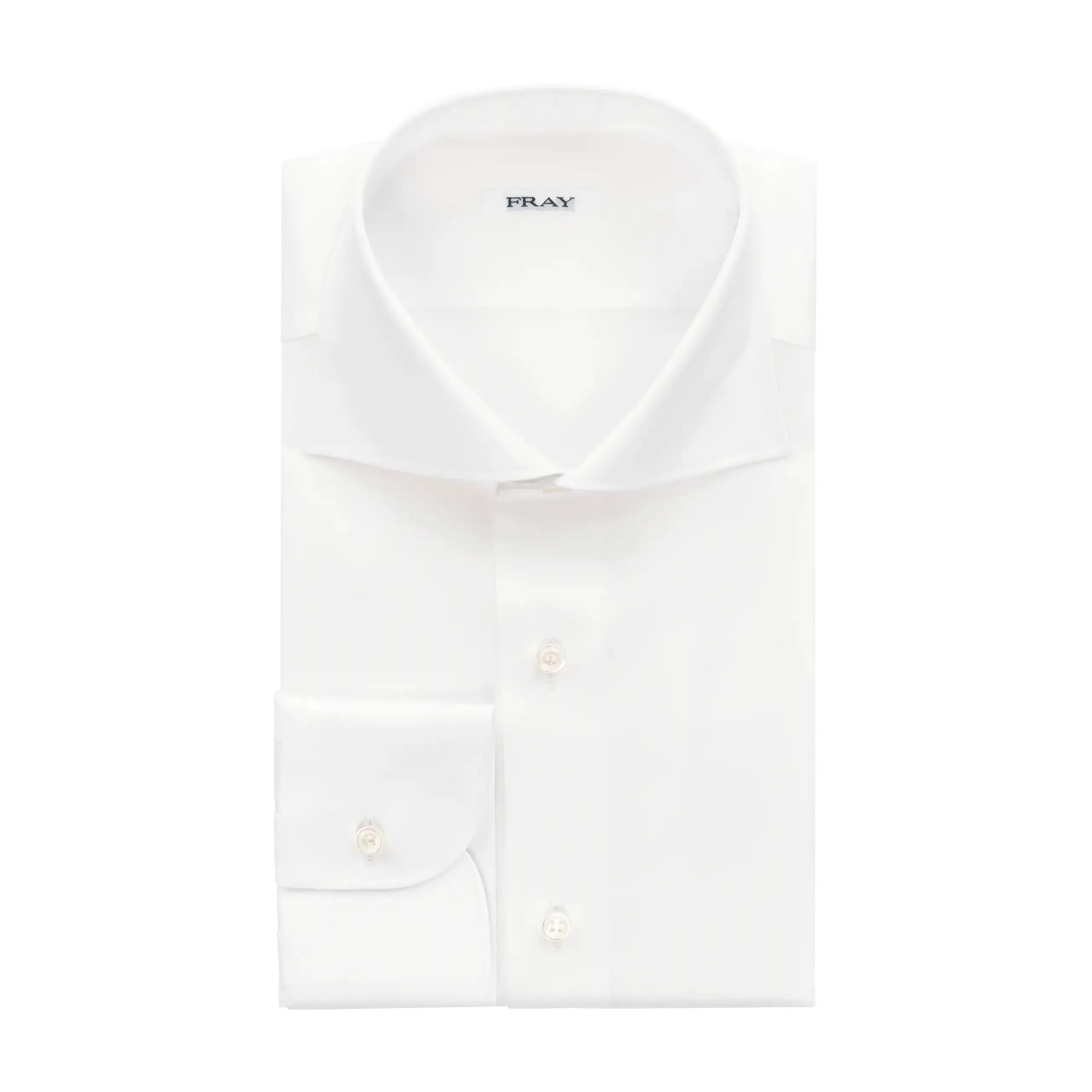 Classic White Shirt with Round French Cuff