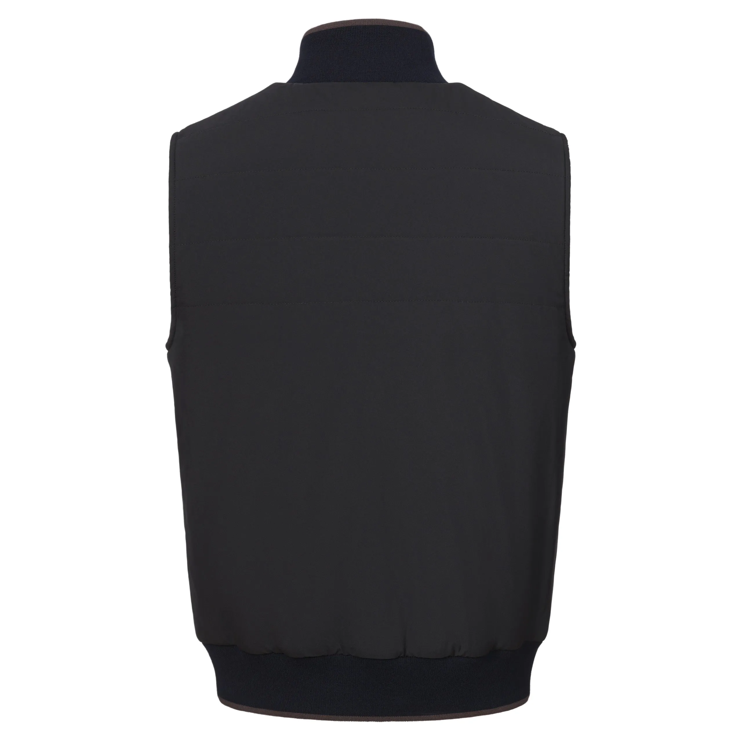 Cotton Padded Bodywarmer in Black