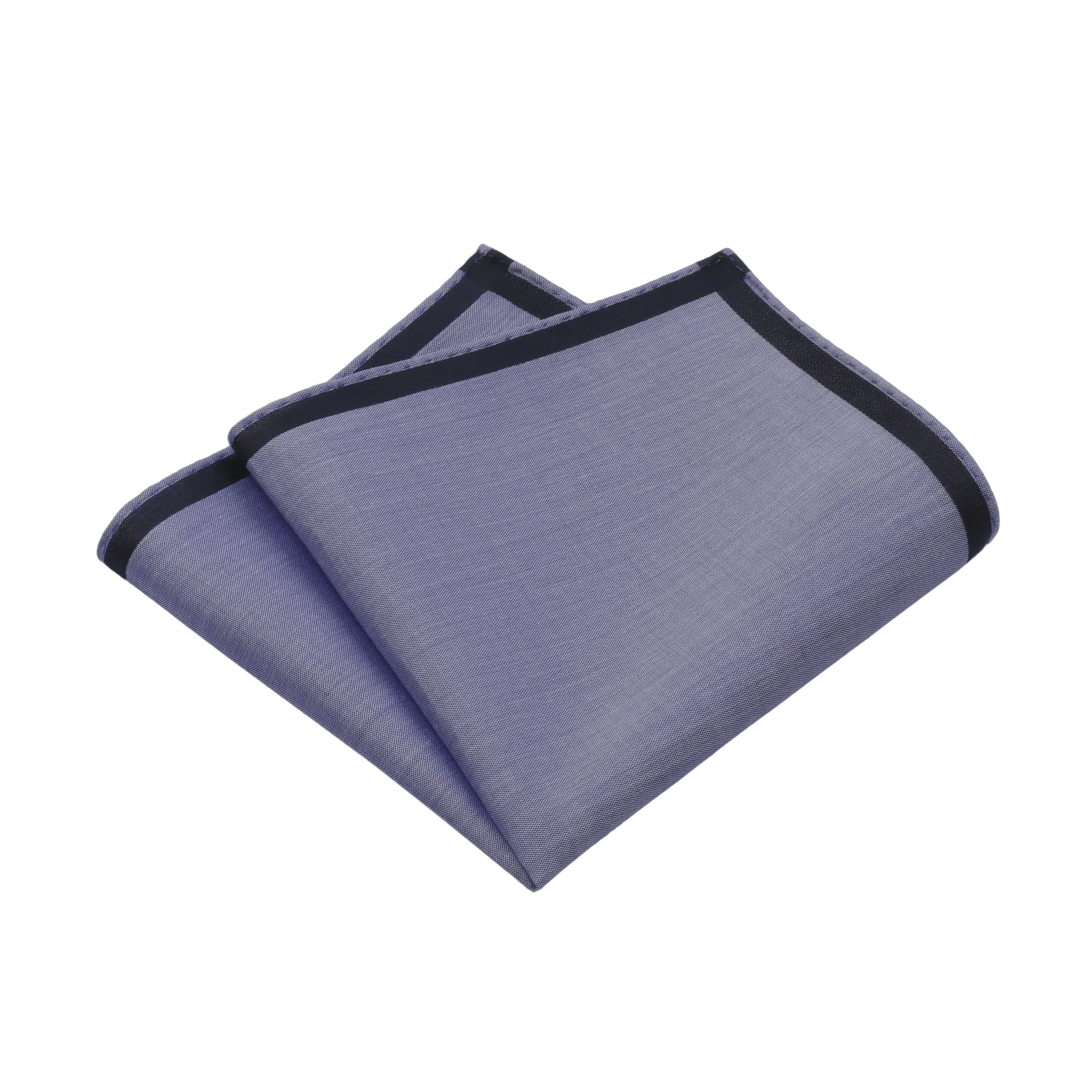 Cotton Pocket Square in Blue and Black