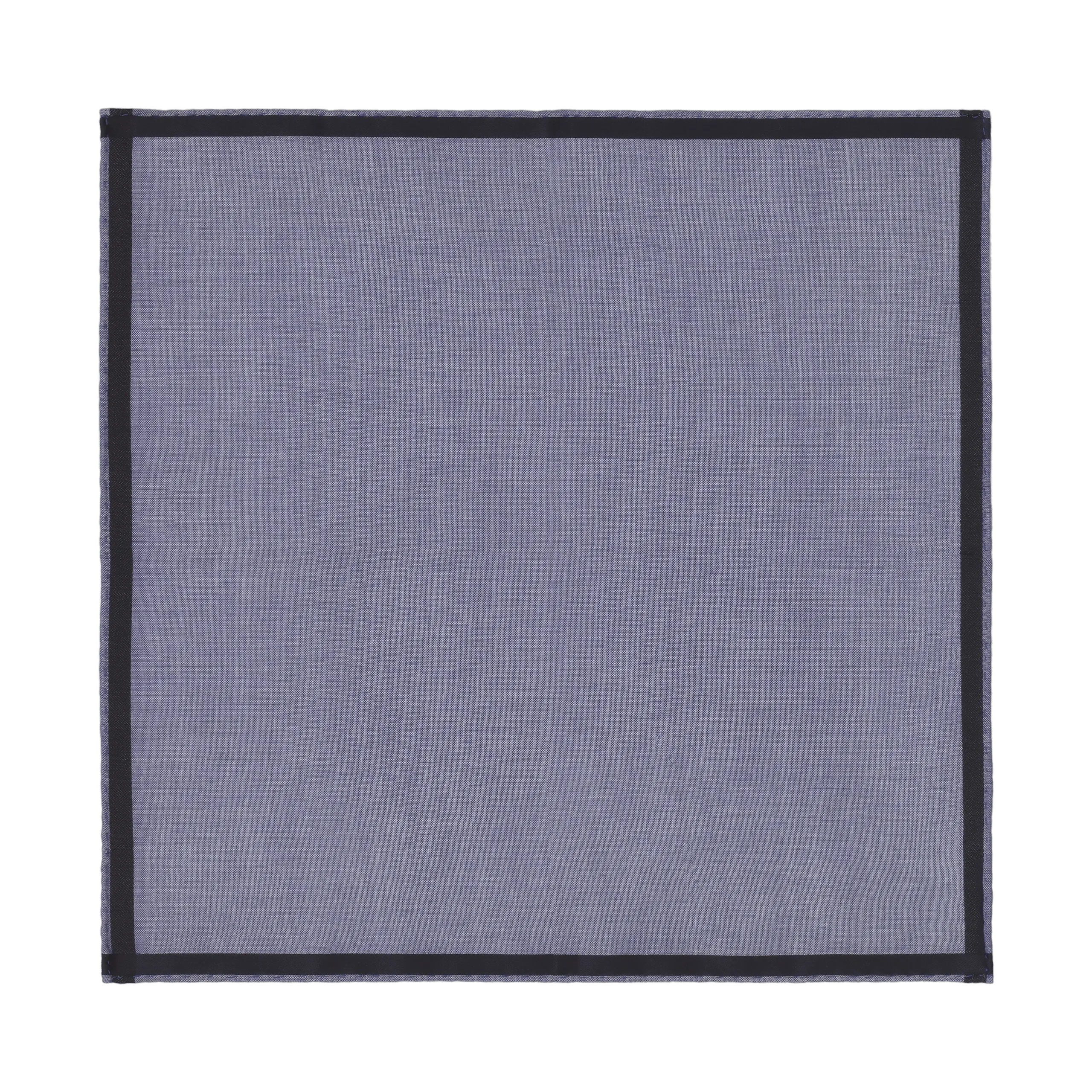 Cotton Pocket Square in Blue and Black