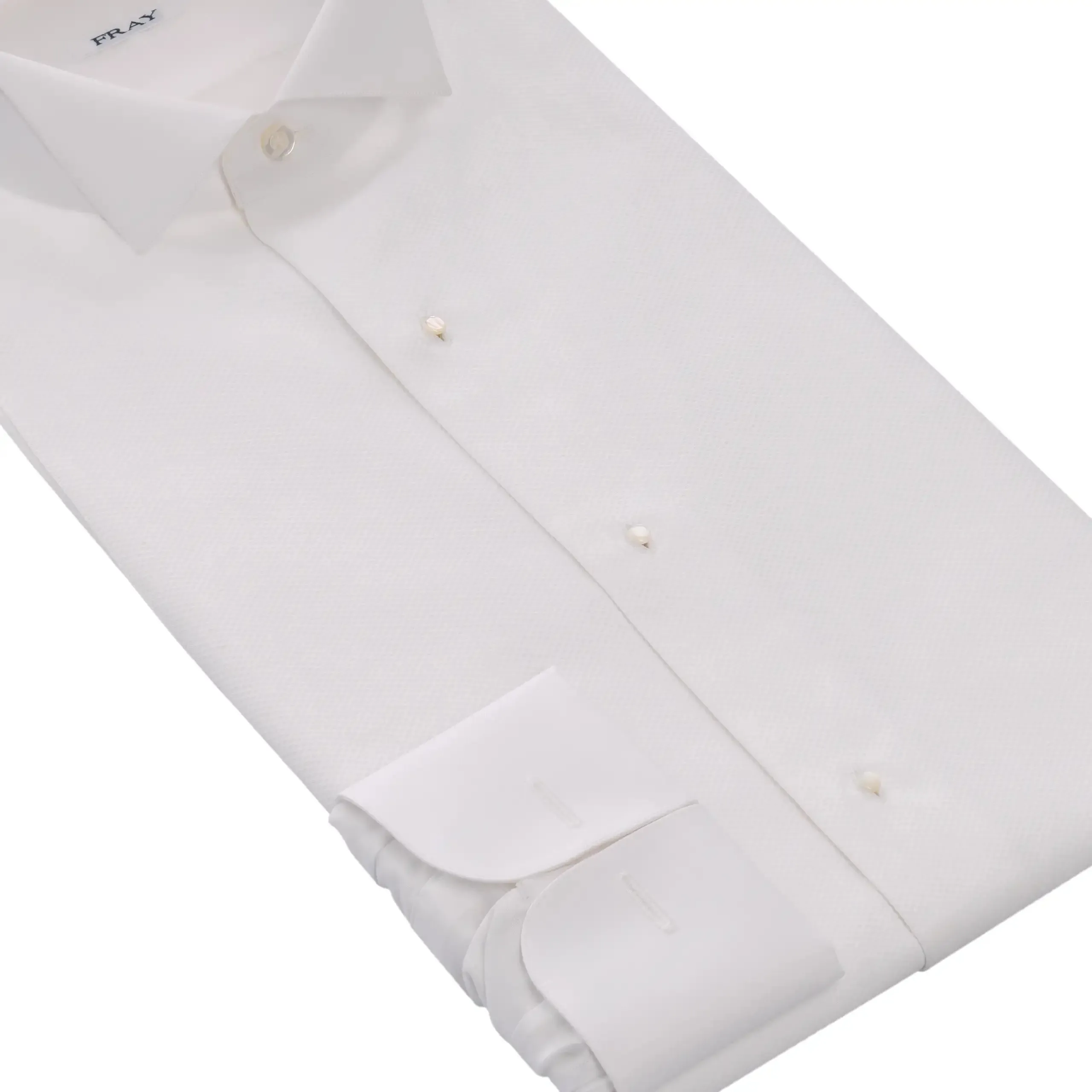 Cotton Tailcoat Shirt in White