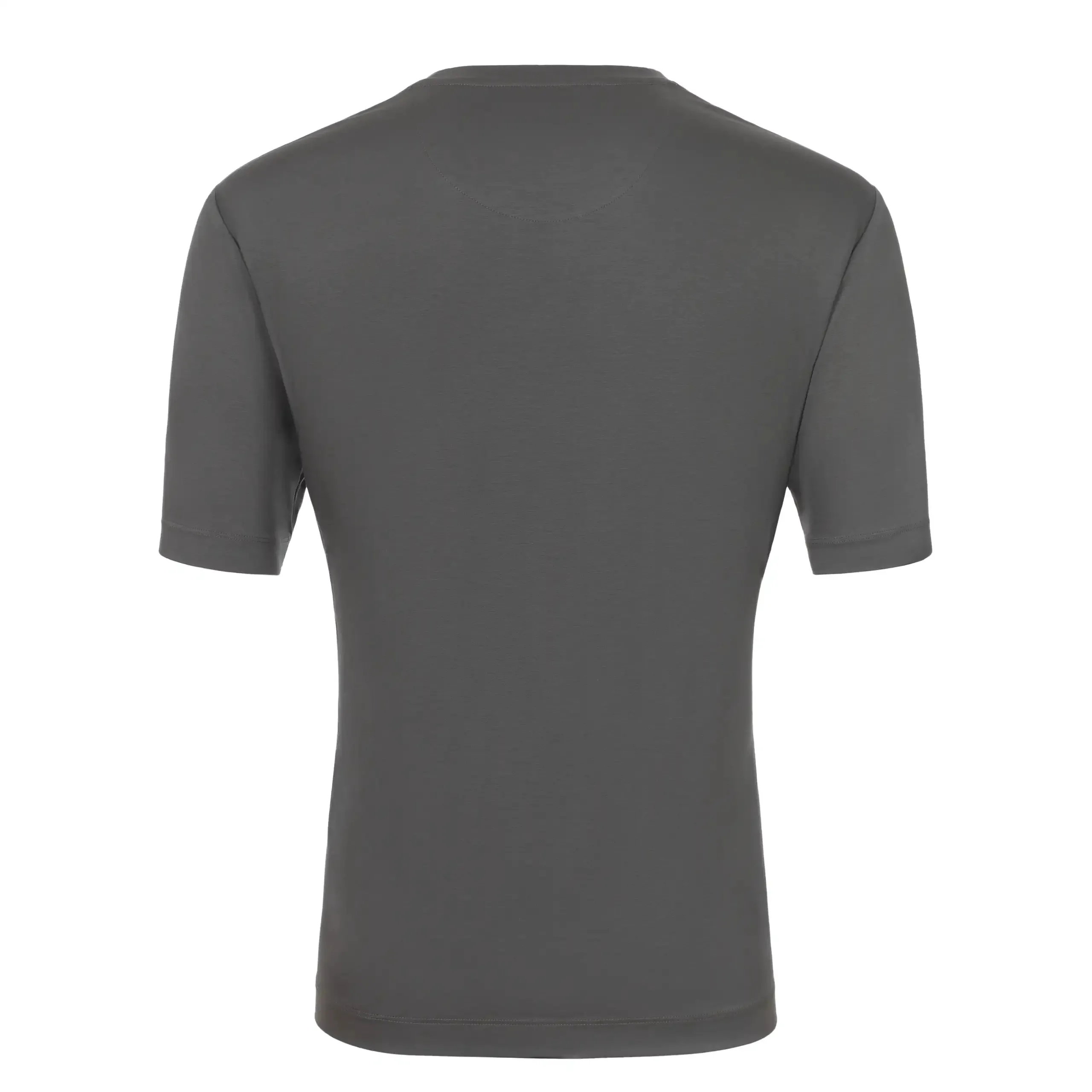 Crew-Neck Cotton T-Shirt in Grey