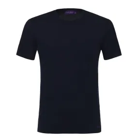 Crewneck Pima Cotton T-Shirt in  Classic Navy