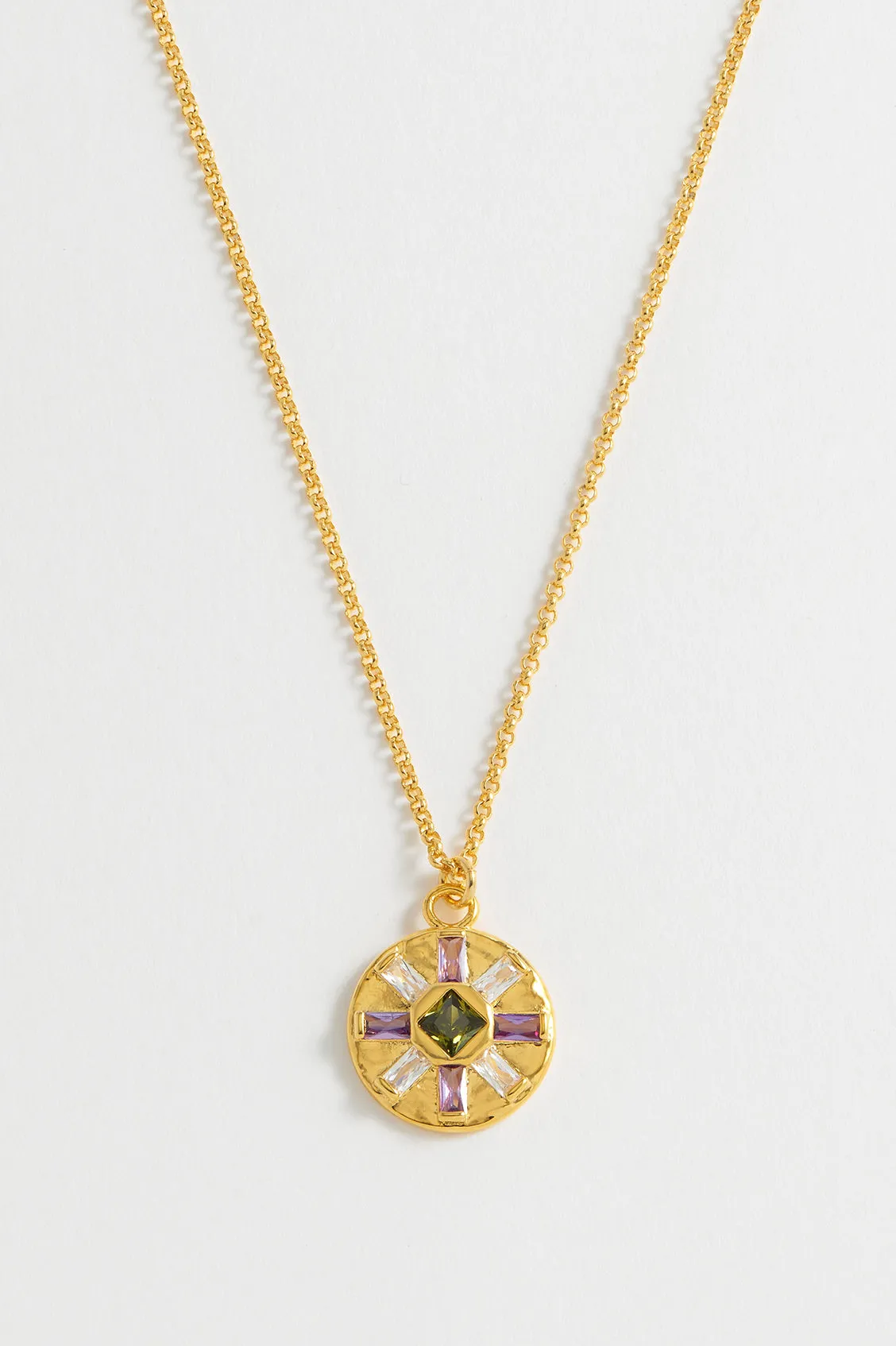 CZ Flower Pendant