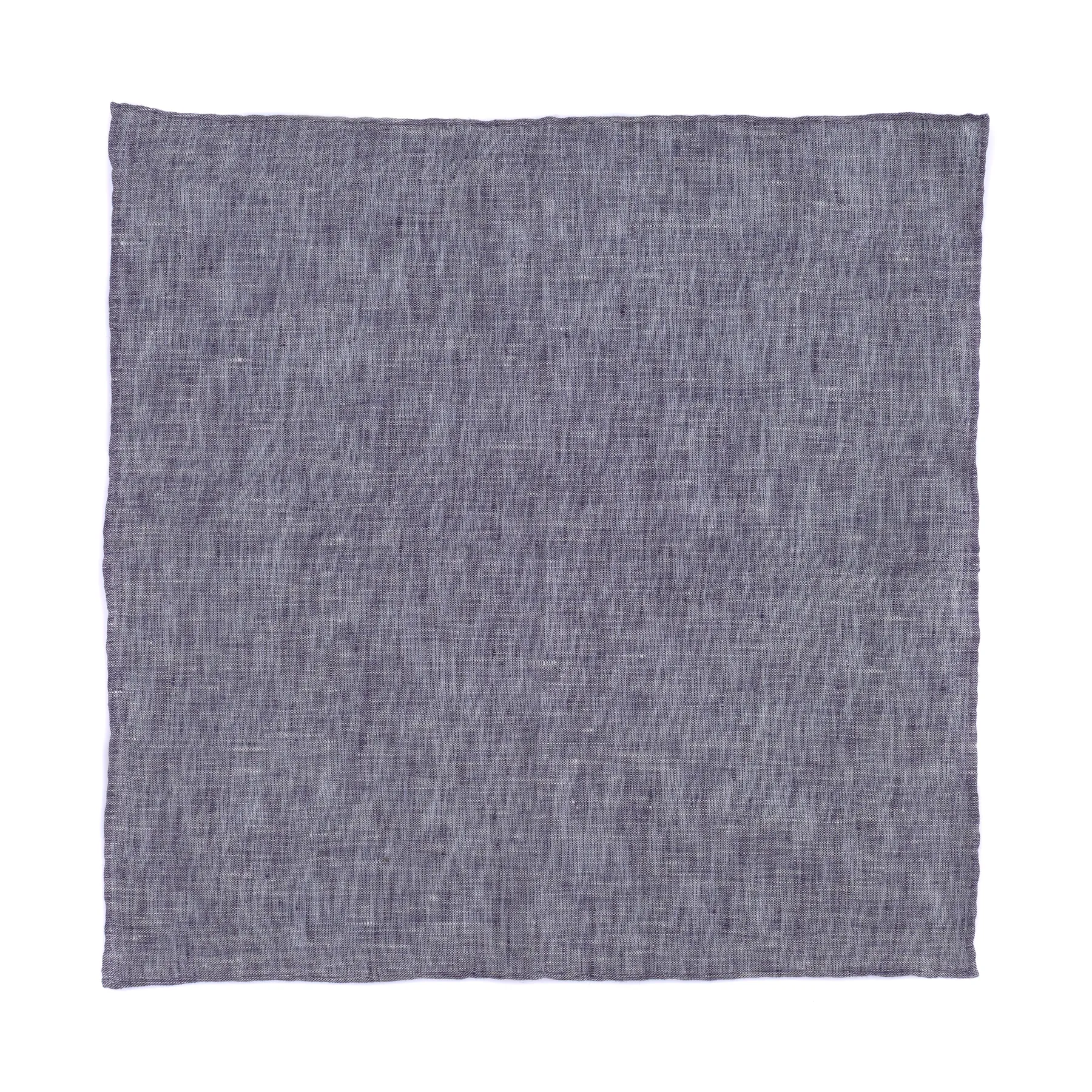 Denim Blue Linen Pocket Square