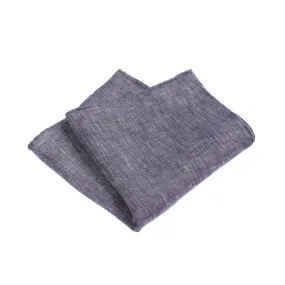 Denim Blue Linen Pocket Square