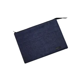 Denim Laptop Sleeve with  Zipper Style with Max 5 letters Initials (Random Blue)