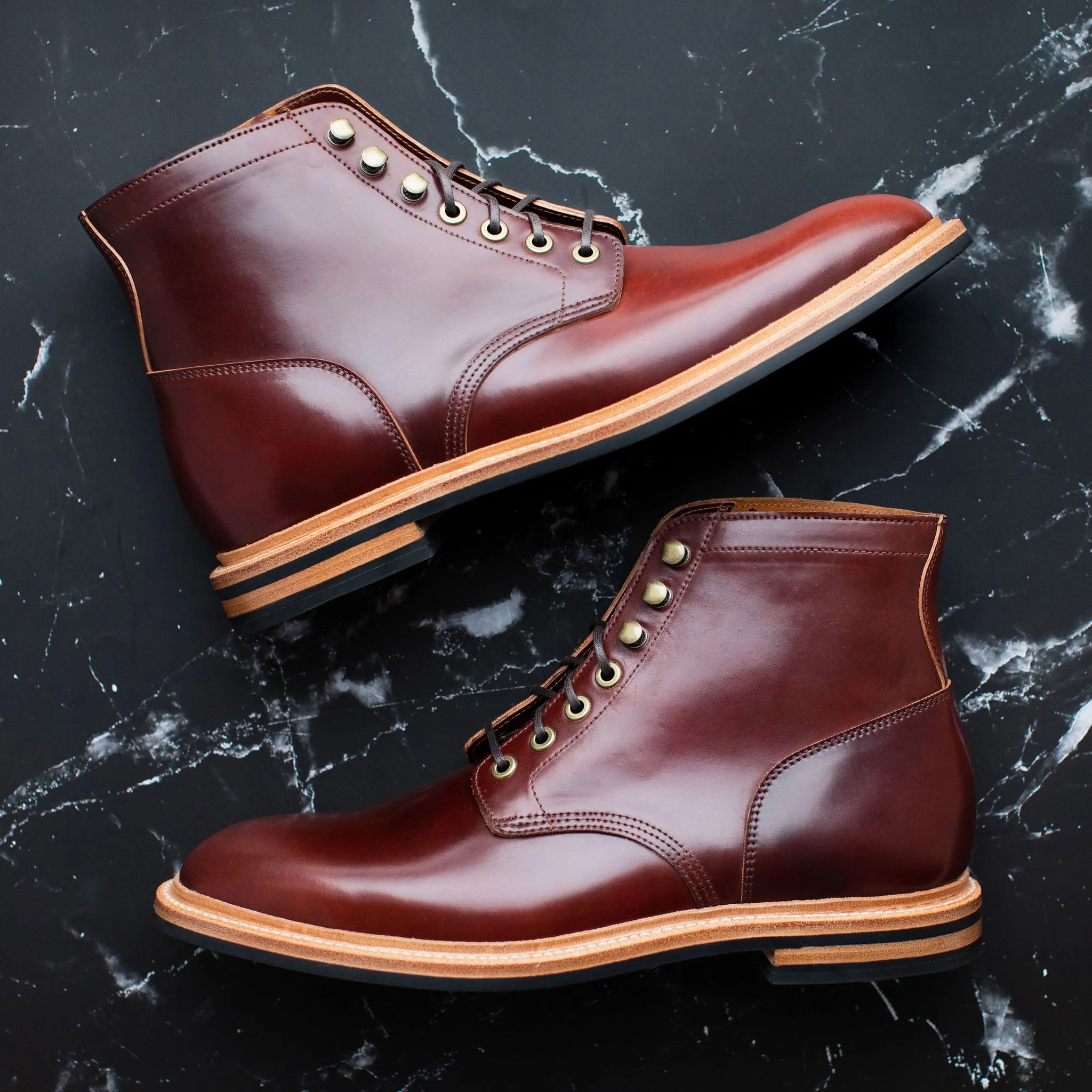 Diesel Boot Garnet Shell Cordovan