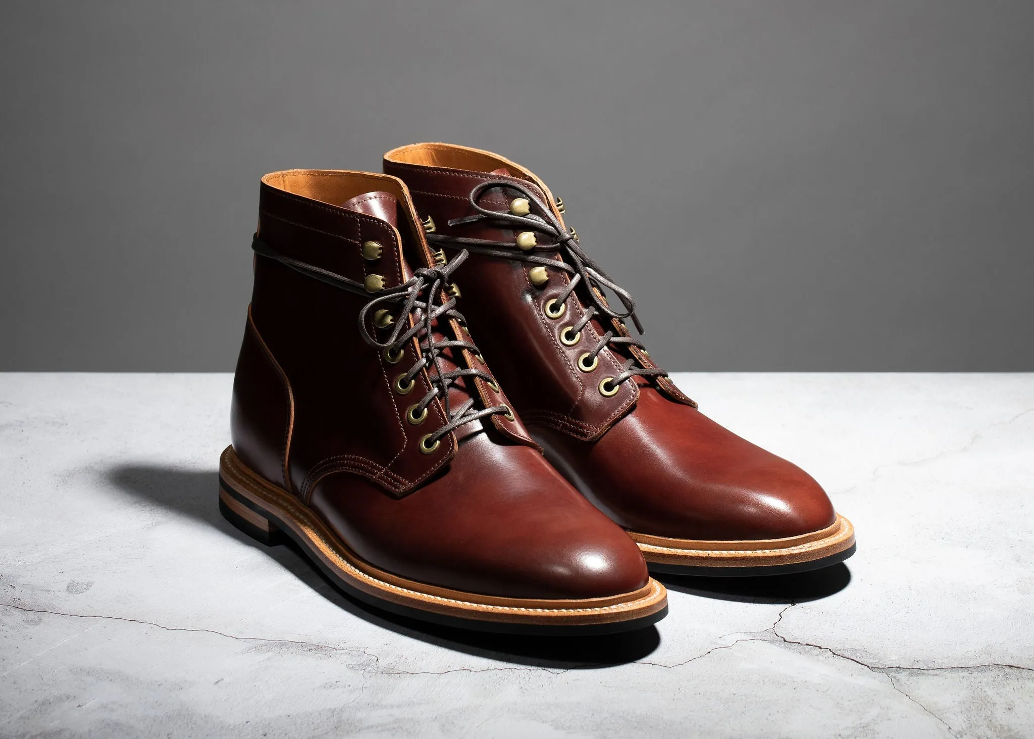 Diesel Boot Garnet Shell Cordovan