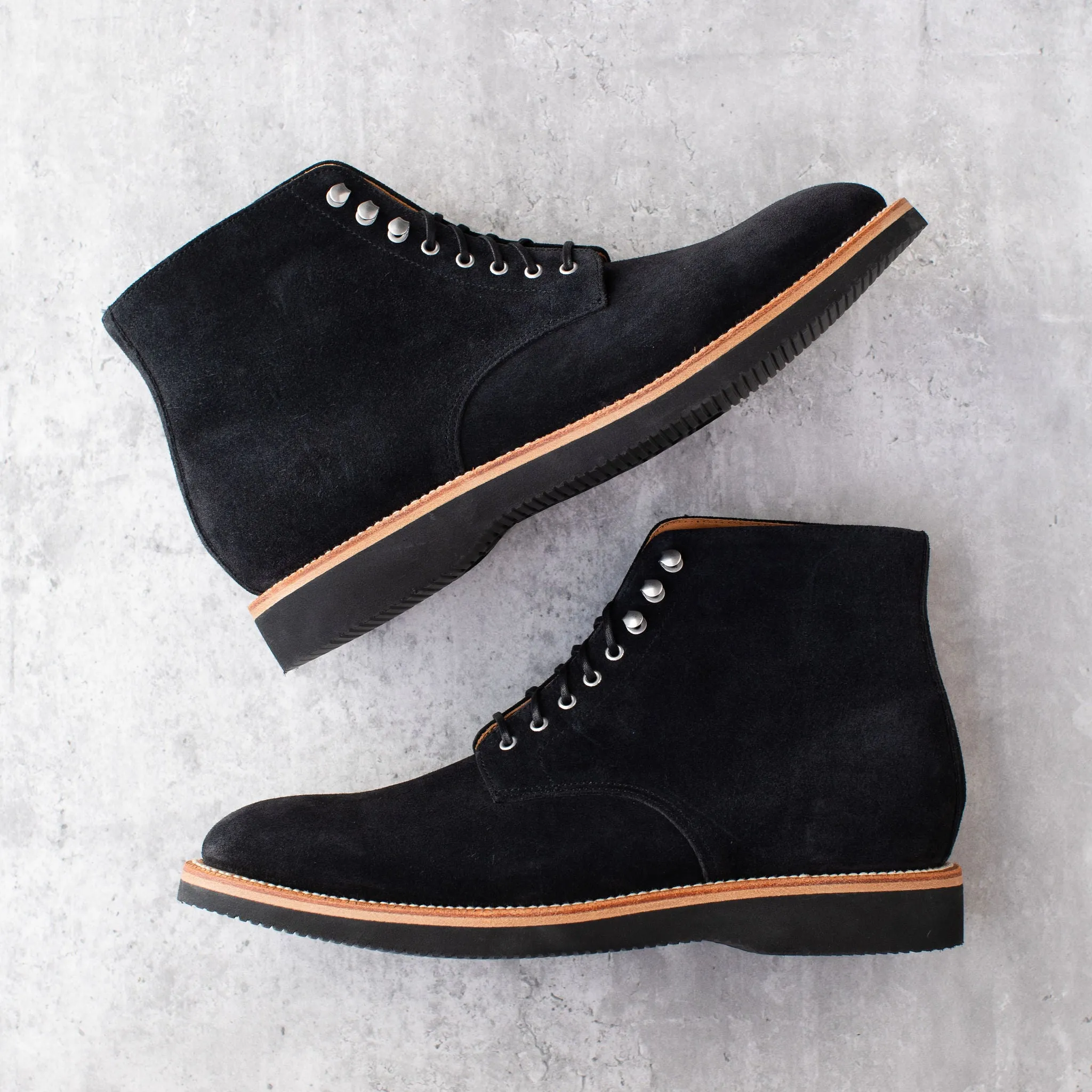 Edward Boot Black Suede