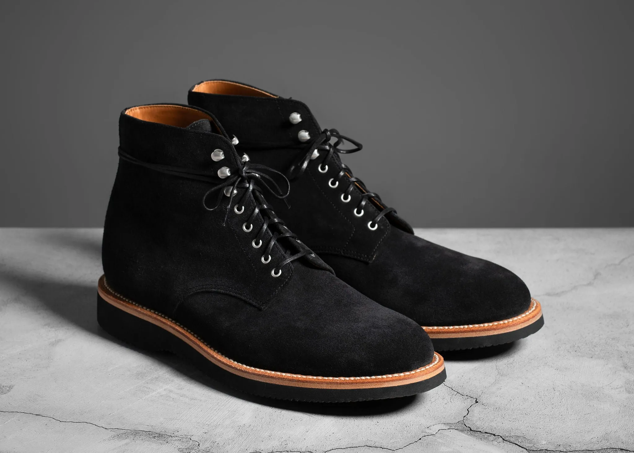 Edward Boot Black Suede