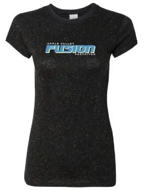 Fusion - Women’s Glitter T-Shirt - Black/Gold