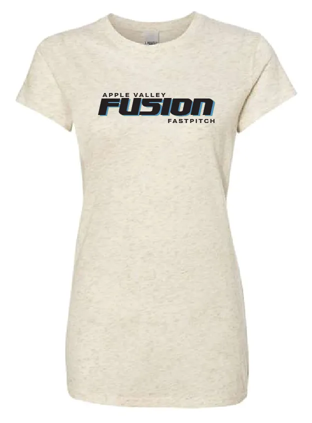 Fusion - Women’s Glitter T-Shirt - Pearl/Gold