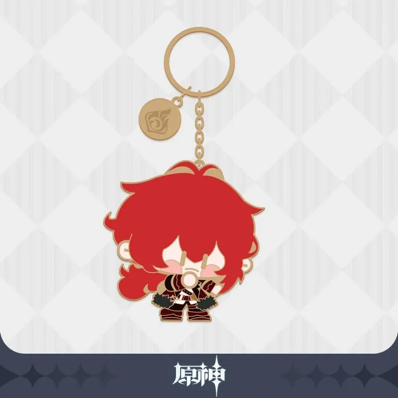 Genshin Impact - Character Chibi Collection Metal Keychain miHoYo