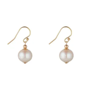 Gold Filled Petite Pearl Drop Earrings