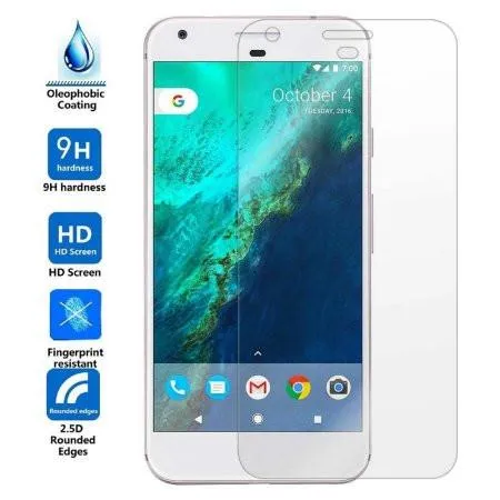 Google Pixel Screen Protector - 2 Pack, Clear Tempered Glass