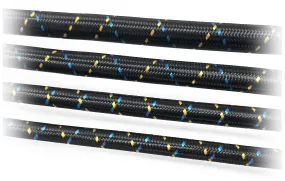 GReddy -12 Nylon Braided Hose(s) - Black / Gold / Blue