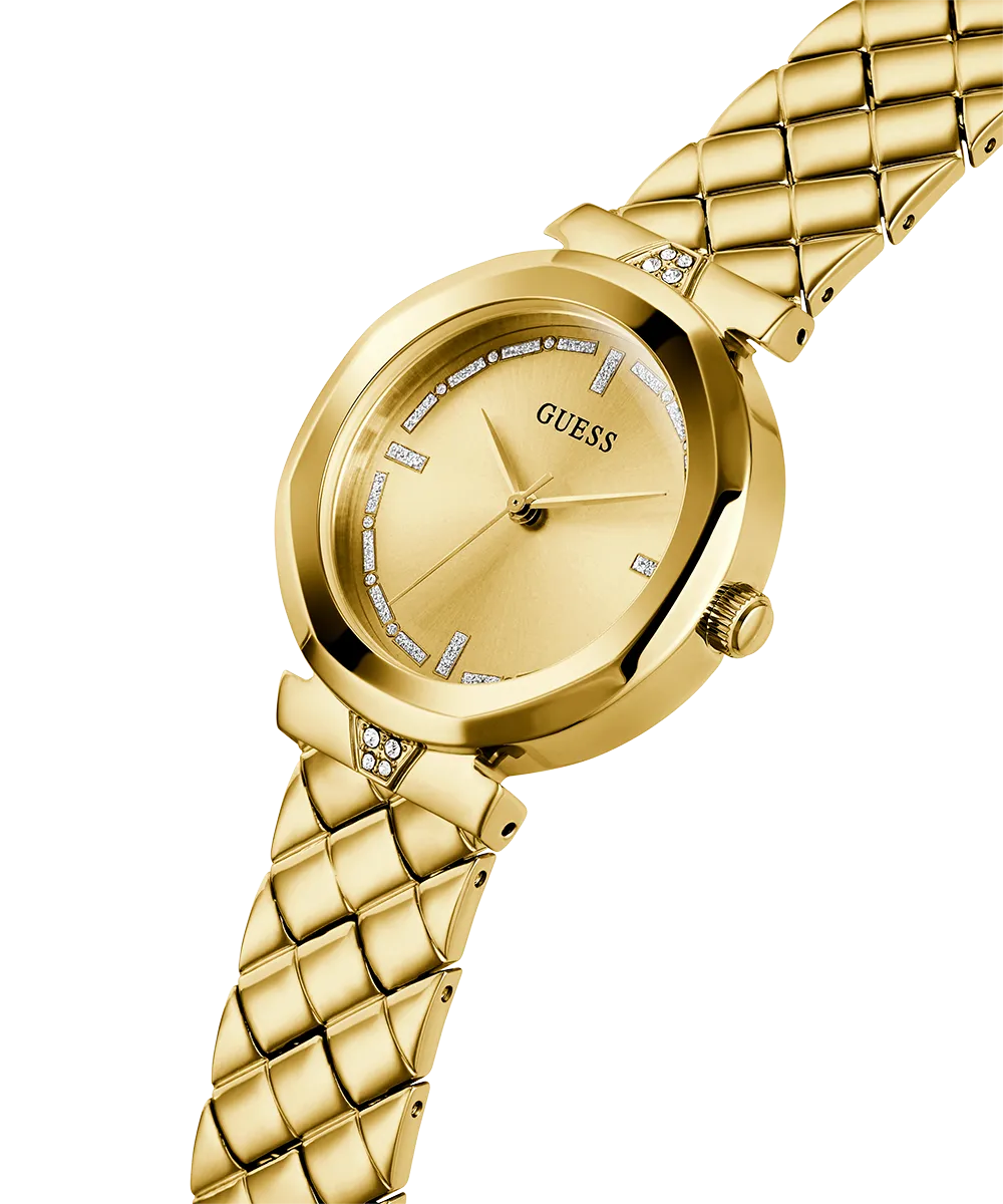 GUESS Ladies Gold Tone Analog Watch