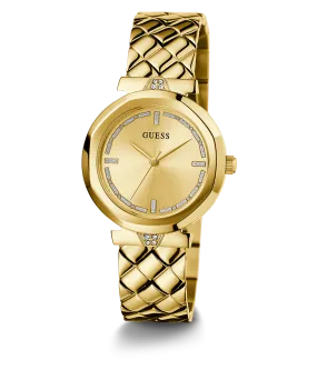 GUESS Ladies Gold Tone Analog Watch