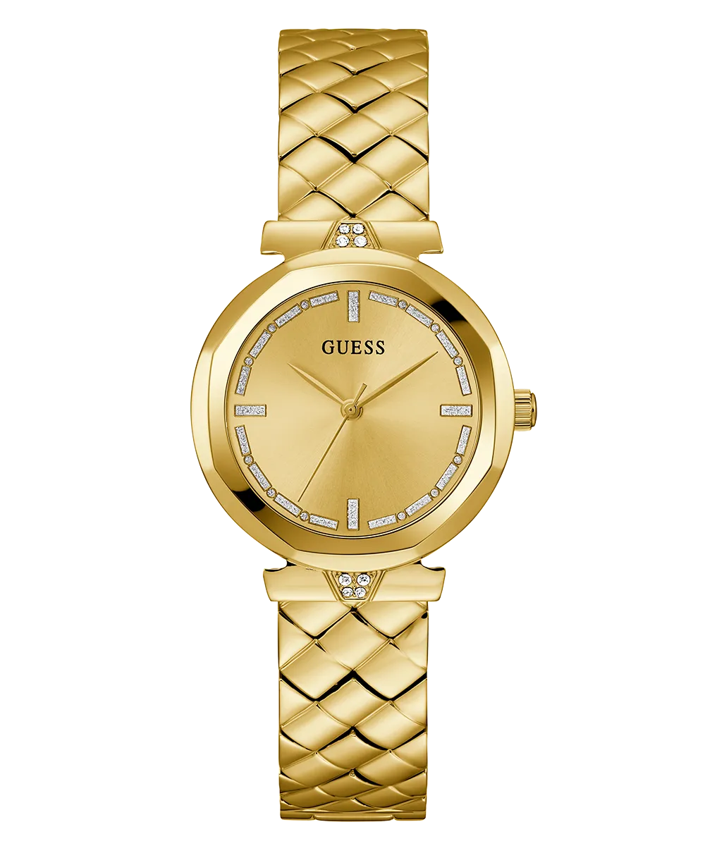 GUESS Ladies Gold Tone Analog Watch