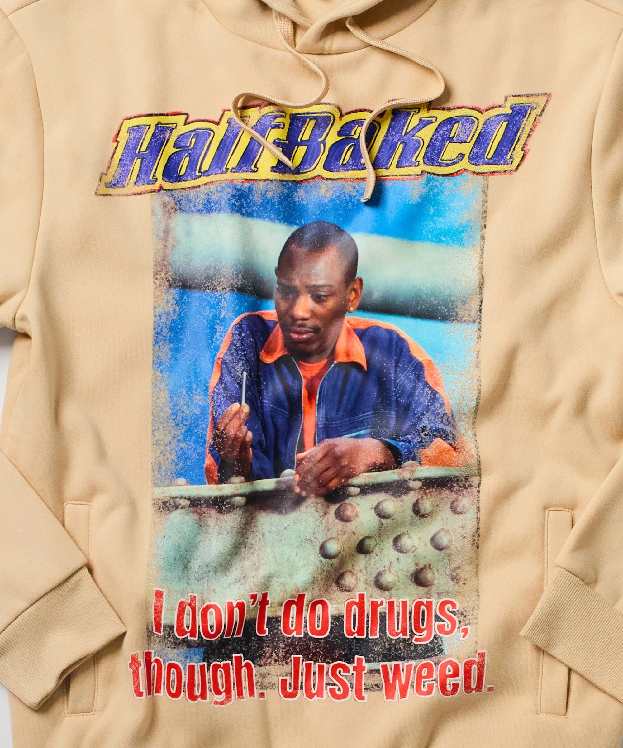 Half Baked Just Weed Hoodie - Khaki