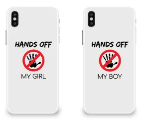 Hands Off My Girl & Boy - Couple Matching Phone Cases